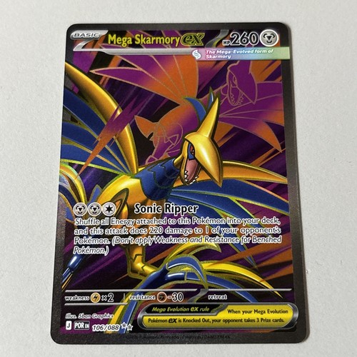 Mega Skarmory Ex 106/088 Perfect Order Ultra Rare Pokemon Card - NM