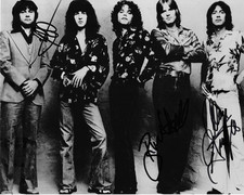 *  REO SPEEDWAGON * signed 8x10 photo * HALL, GRATZER & DOUGHTY * COA *