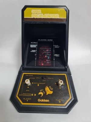Rare 1980s Gakken SUPER PUCK MONSTER LSI Game Retro LED Score F/S