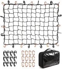 3x4-foot truck luggage net for pickup trailers, RVs stretches to 6x8 feet 