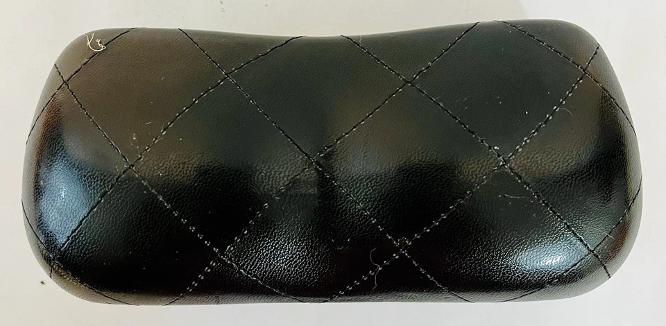 CHANEL Black Hard Eyeglasses Sunglasses Quilted Case - USED Condition - Image 2 of 4