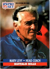 1991 Pro Set FACT Mobil #90 Marv Levy