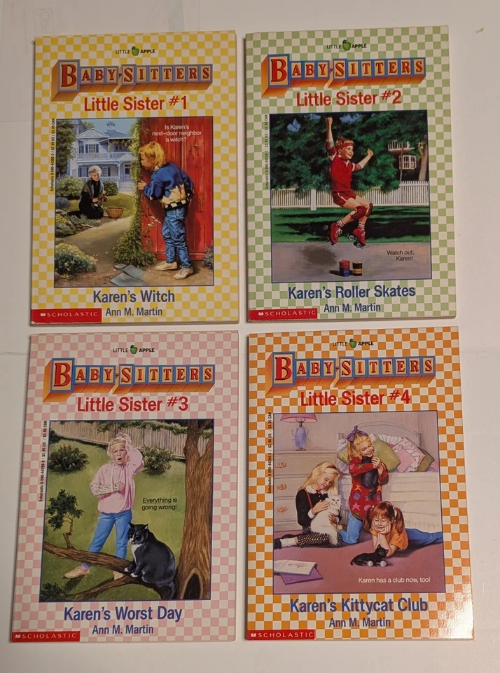 Baby-Sitters Club Little Sister Books #1-4 Box Set Scholastic Apple Babysitters  Foto 3 de 3