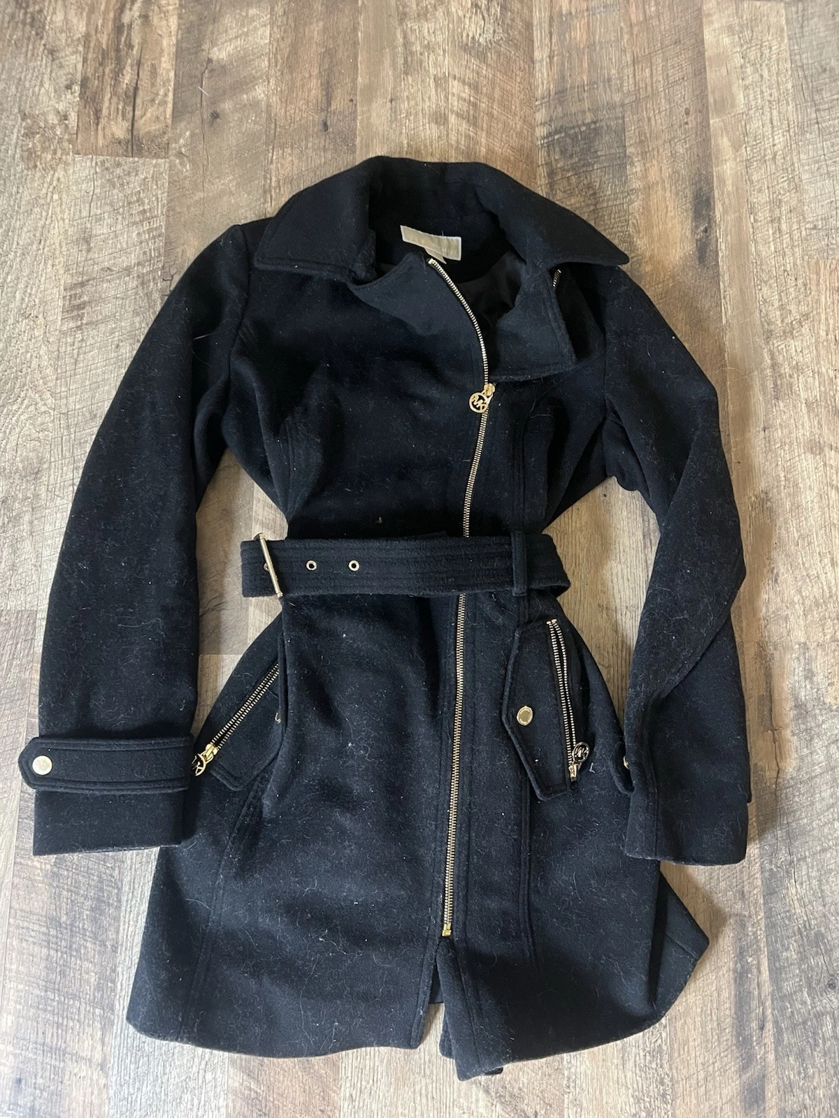 Michael Kors Trench Cappotto Donna Piccolo Nero