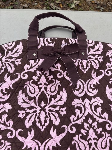 Belvah Kleidertasche gesteppt rosa / braun Reise - Bild 4 von 18