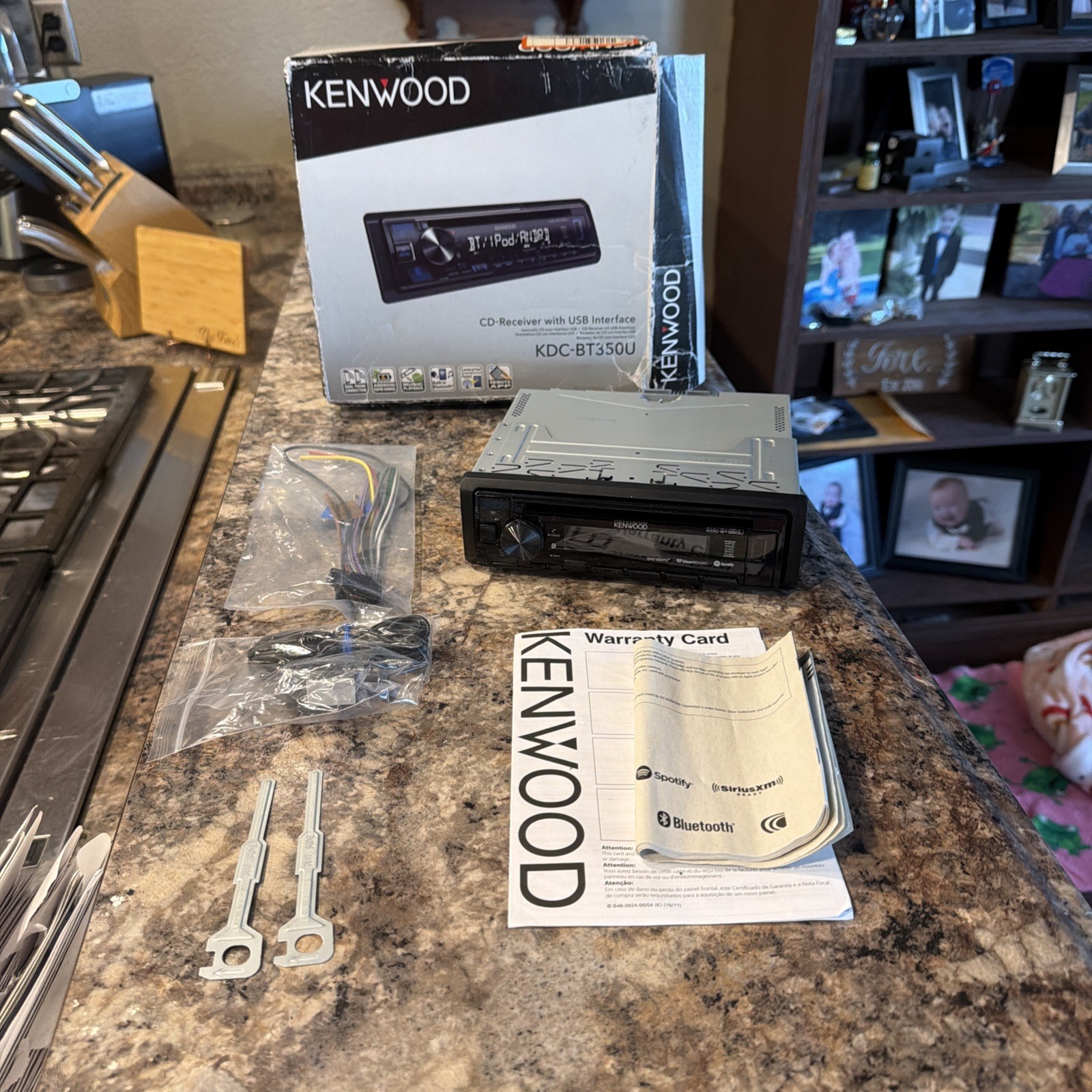 ✅ Kenwood KDC-BT350U Single Din Radio Headunit Bluetooth B