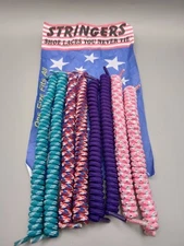 Stringers Shoelaces No Tie Four Pair A15