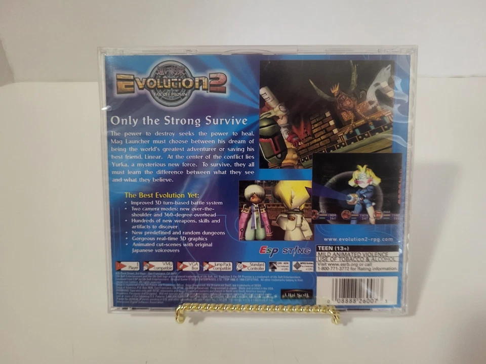 Evolution 2: Far Off Promise (Sega Dreamcast, 2000) New Y-Folds Factory Sealed - Image 4 of 4