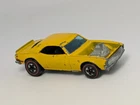 Vintage 1970 Hot Wheels Redline Heavy Chevy Yellow Camaro Hong Kong