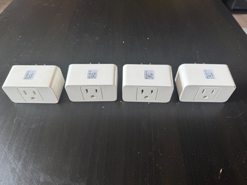 4 x Meross Smart Wi-Fi Plug Mini, Model MSS110, Apple HomeKit, White