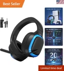 Comfortable Over-Ear Gaming Headset for PS5 & Multi-Platform - 2.4GHz Wireless