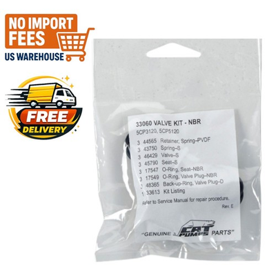 #ad Cat Pumps 33060 Valve Kit for 5CP5120 5CP3120 Pumps $45.00