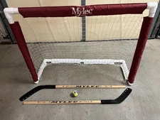 MyLec Deluxe Hockey Set, with 1 Hockey Goal, 2 43" Hockey Sticks & 1 Soft Ball