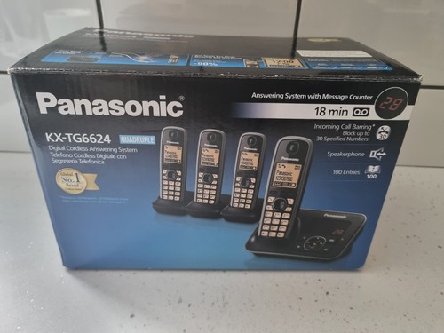Panasonic KX-TG6624 Quad Digital Cordless Answering System Phone - Picture 3 of 10
