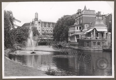 Foto Niederlande Amsterdam Amstel Hotel/Majestic Café Hafenpromenade 1950er