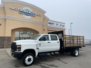2022 International CV515 Diesel 4x4 Stake Bed/Flat Bed Duramax 350 HP