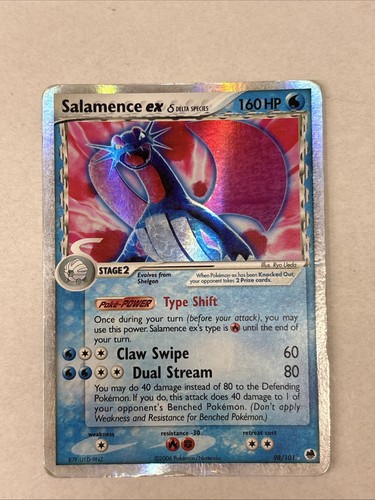 Salamence ex (Delta Species) 98/101 EX Dragon Frontiers Holo