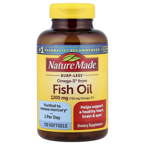 Fish Oil, Burp-Less, 1,200 mg, 120 Softgels