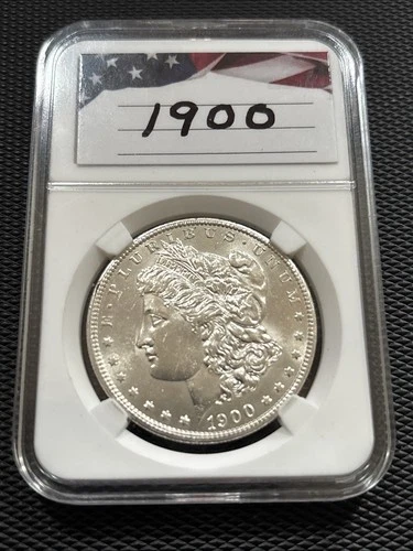 1900 Morgan Silver Dollar AU+ Strong Luster Nice Eye Appeal Better Coin