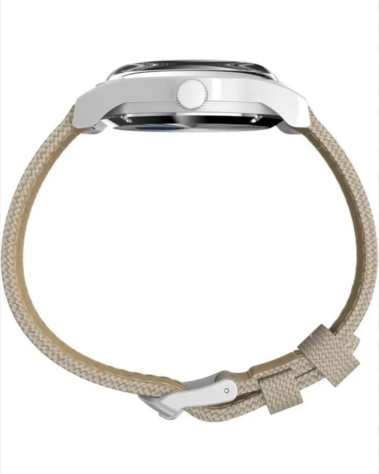 New Timex Military TW2Y11900 MK1 Automatic Watch 40 mm Black Dial Beige Strap - image 3 of 4