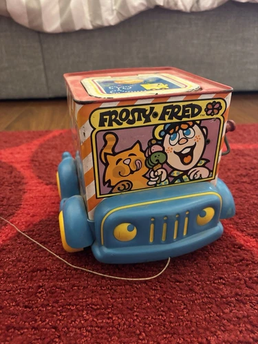 Vintage tin 1969 Mattel Frosty Fred Jack in the Box