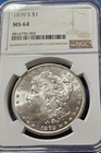 1879-S Morgan $1 Dollar NGC MS64 - Nice White Blazer