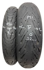 Michelin Road 5 2ct+ 120/70zr17 & 180/55zr17 Pair Part Worn Tyres P21