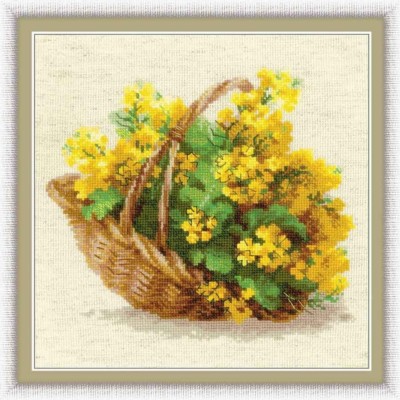 RIOLIS *DEUTSCH RAPS*CROSS STITCH KIT  Kreuzstich-Stickpackung 25х25 CM