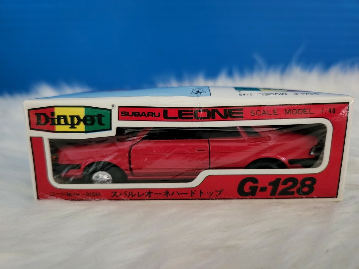 Vintage Diapet Red Subaru Leone Yonezawa G-128 Diecast Model Mint