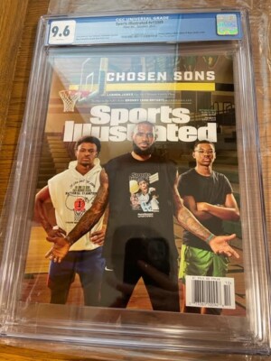 October 2022 LeBron James Bronny James Bryce James Sports Illustrated CGC 