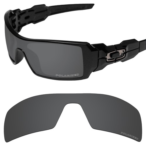 EYAR Polarized Replacement Lenses forOakley Oil Rig Carbon Black (PRM