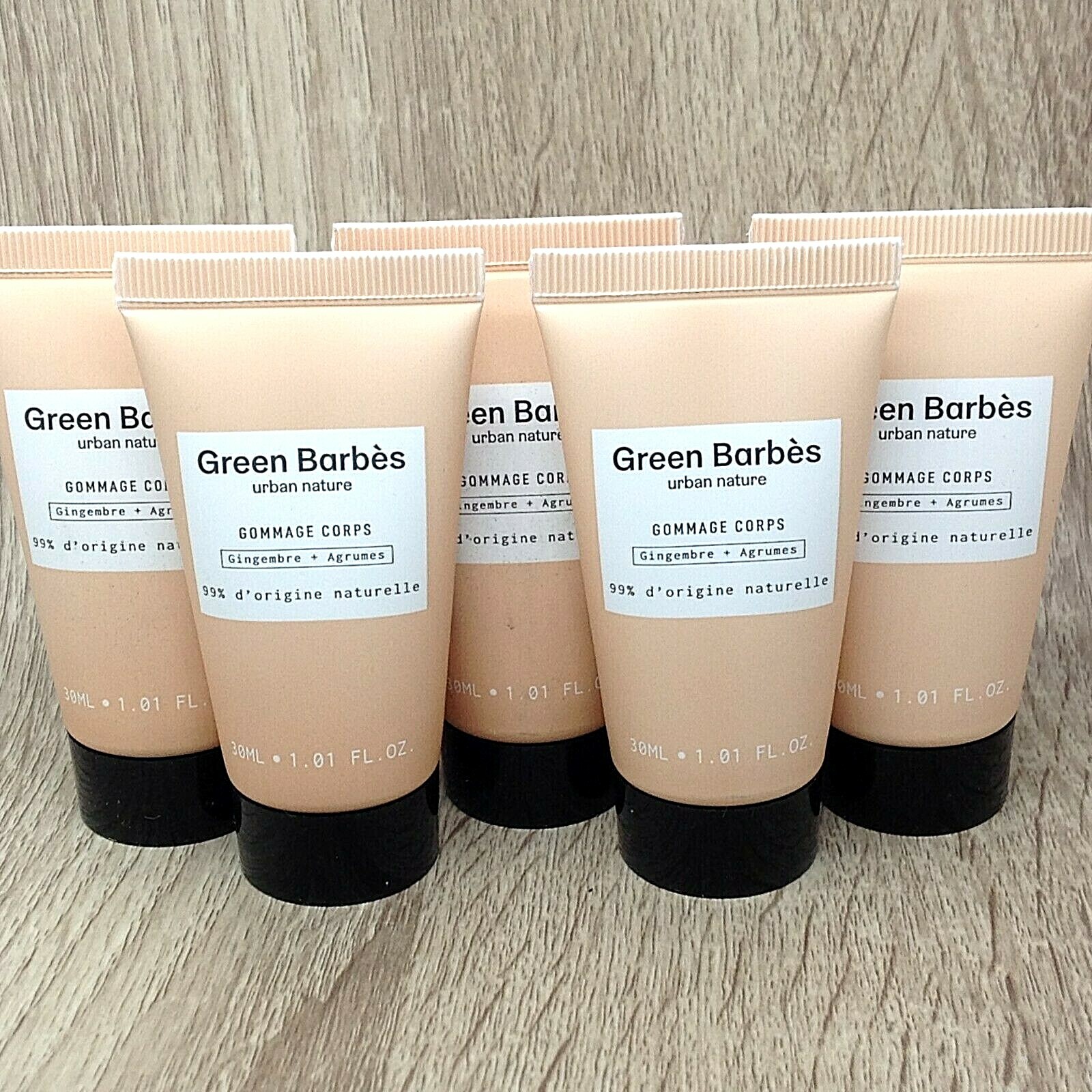 Gommage corps gingembre agrumes Green Barbes 150ml en tubes