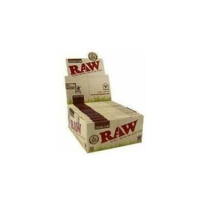 50 RAW BIO 100% Naturhanf Vegan King Size Slim Blättchen - VOLLE BOX