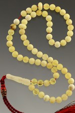 Islamic 66 Round Prayer Beads 6mm Genuine BALTIC AMBER TASBIH 10.1g 180711-9