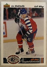NHL 1992 Upper Deck Luc Robitaille #623 All Star Auction #208