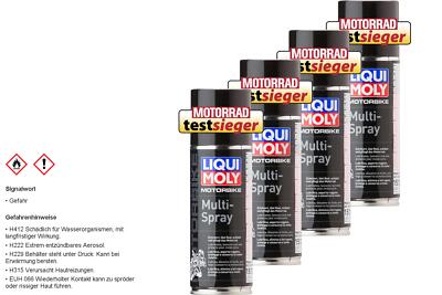 4x Liqui Moly Motorbike Multi Spray Motorrad Reiniger Motorradpflege 200 ml
