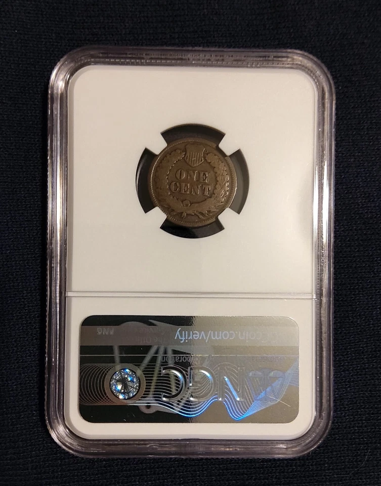 1869 1C Indian Head Cent NGC G4 BN - Image 2 of 2
