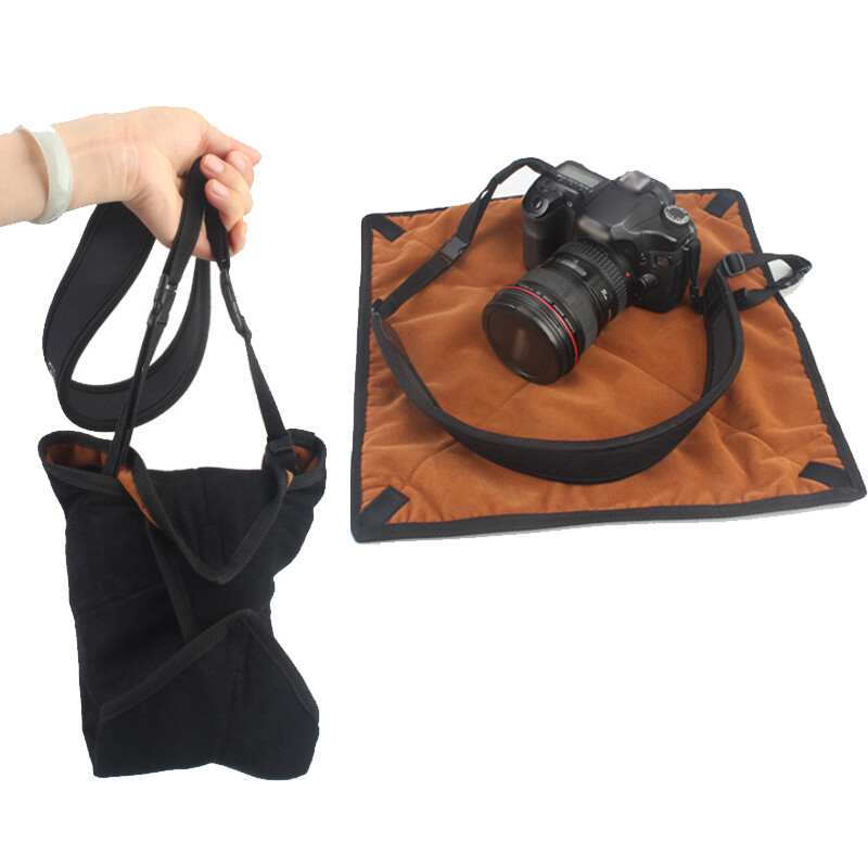 20"x20" Plegable Cámara DSLR Lente Envolvente Paño SLR Protección Almacenamiento Estuche Cubierta Suave