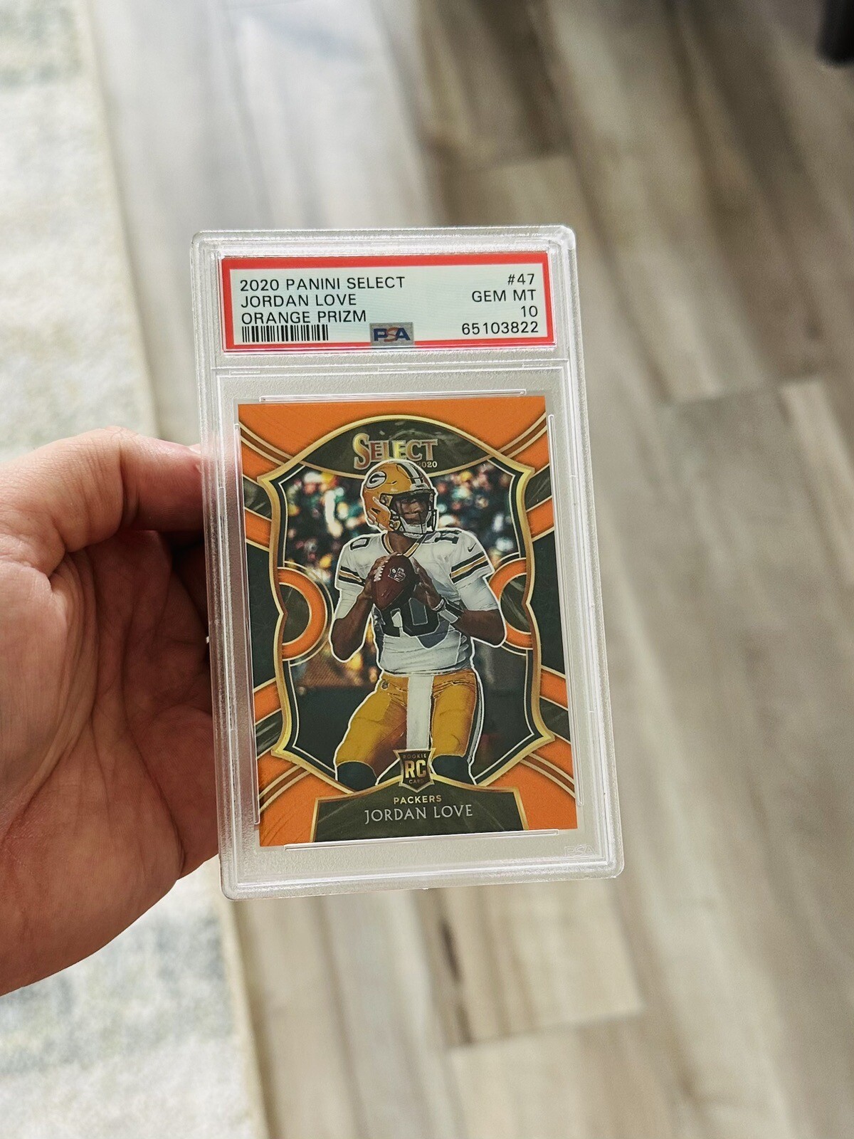 2020 Panini Select #47 Jordan Love Orange Prizm /49 PSA 10 Gem Mint