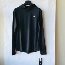 Adidas Women's Baselayer Hoodie Long Sleeve Black NWT MSRP 65 Size : M