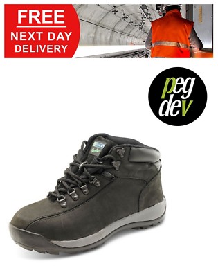 SICHERHEITSSCHUHE SCHWARZ CHUKKA STIEFEL SCHUHGRÖSSEN 6-12 HGCTF32BLBS