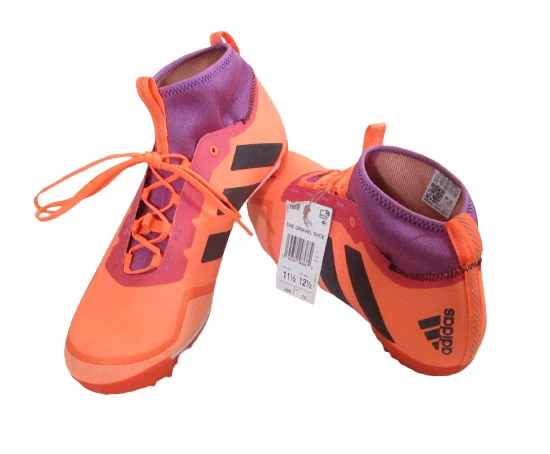 Scarpe da ciclismo Adidas The Gravel nuove con etichette 11 5 Beam arancione nero lilla prezzo al dettaglio consigliato $180