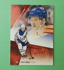 2023-24 Upper Deck SP Game Used ZACH HYMAN #45 Red Parallel /228 JA174