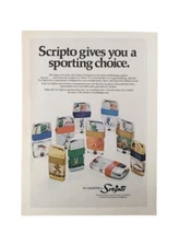 PRINT AD 1970 SCRIPTO VU-LIGHTER Cabin Garage Shop Art Full Color