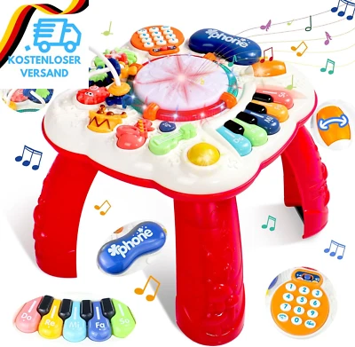 BESUCHE DEN JERRYVON-STORE Spielzeug Ab 1 Jahr - Kinderspielzeug Spieltisch Ab 1 Jahr 6 in 1 Baby Spielzeug