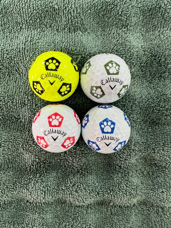 Callaway Chrome Tour Truvis – Palline Da Golf Edizione National Hot Dog Month (4 Pezzi)
