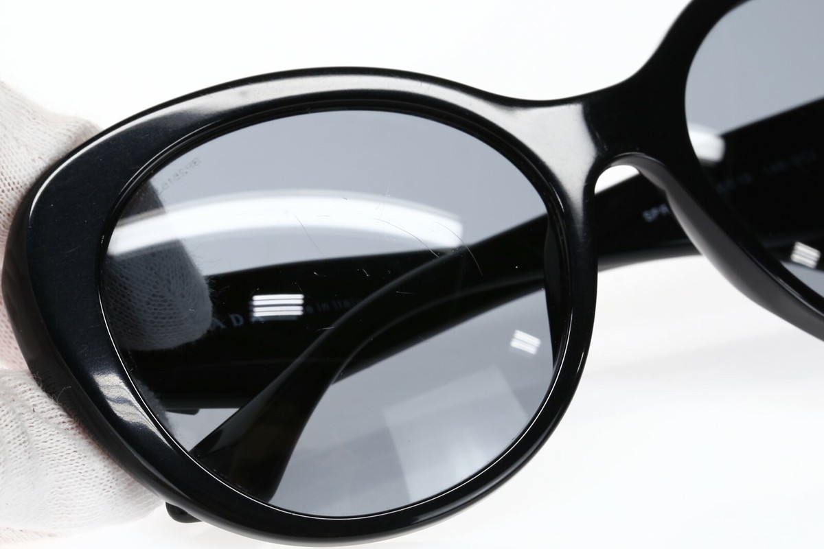 Prada Milano SPR26Q Oversized Cat Eye Black Sunglasses PRADA Sunglasses ? SPR 26Z 16K -08Z main image 2