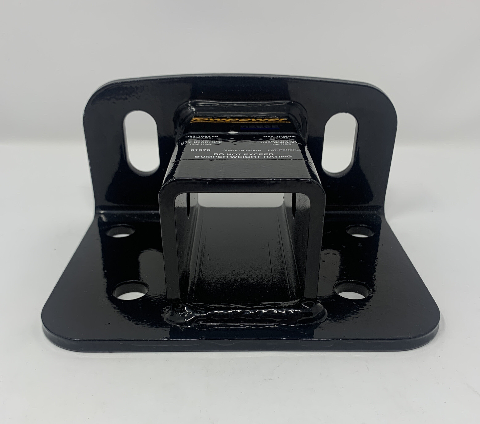 Reese Towpower 81378 Class II Step Bumper Receiver Hitch, Black, 3500