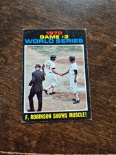 1971 Topps #329 World Series Highlights Frank Robinson