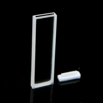 Set of 2 Optical Glass Cuvette, 1mm, spectrometer cuvettes 0.35ml glass cells